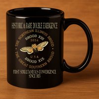 Cicada 2024 Event Brood Xix & Xiii Emergence 11oz C Handle Ceramic Mug
