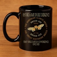 Cicada 2024 Event Brood Xix & Xiii Emergence 11oz C Handle Ceramic Mug