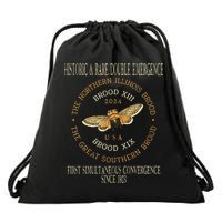 Cicada 2024 Event Brood Xix & Xiii Emergence Drawstring Bag