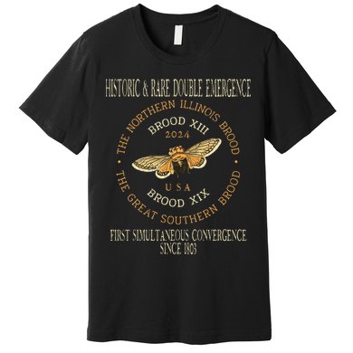 Cicada 2024 Event Brood Xix & Xiii Emergence Premium T-Shirt