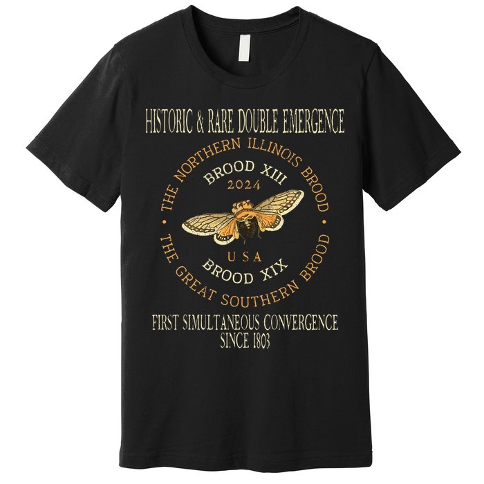 Cicada 2024 Event Brood Xix & Xiii Emergence Premium T-Shirt