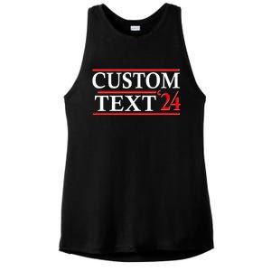 Custom 2024 Political Election Personalize Name Ladies PosiCharge Tri-Blend Wicking Tank