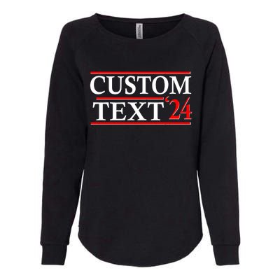 Custom 2024 Political Election Personalize Name Womens California Wash Sweatshirt