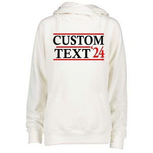 Custom 2024 Political Election Personalize Name Womens Funnel Neck Pullover Hood