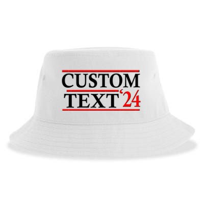 Custom 2024 Political Election Personalize Name Sustainable Bucket Hat