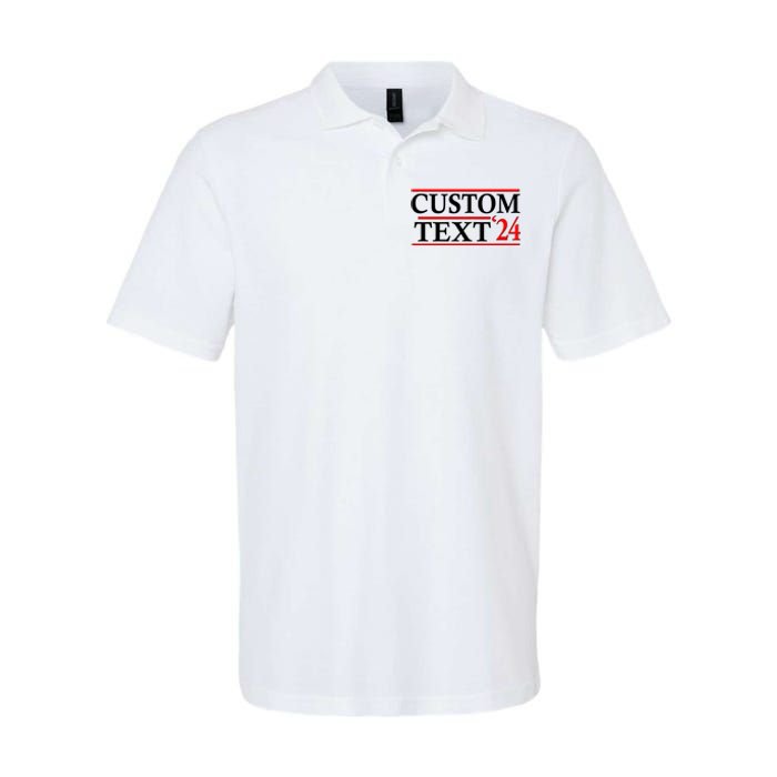 Custom 2024 Political Election Personalize Name Softstyle Adult Sport Polo