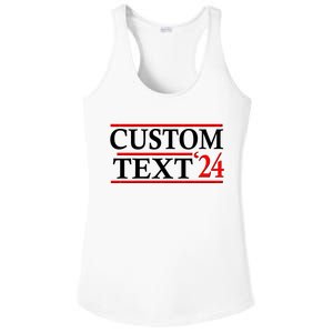 Custom 2024 Political Election Personalize Name Ladies PosiCharge Competitor Racerback Tank