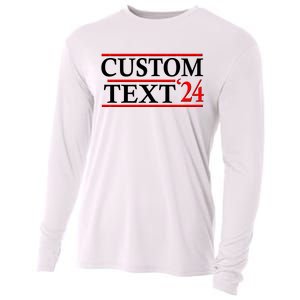 Custom 2024 Political Election Personalize Name Cooling Performance Long Sleeve Crew