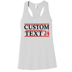 Custom 2024 Political Election Personalize Name Women's Racerback Tank