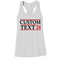 Custom 2024 Political Election Personalize Name Women's Racerback Tank