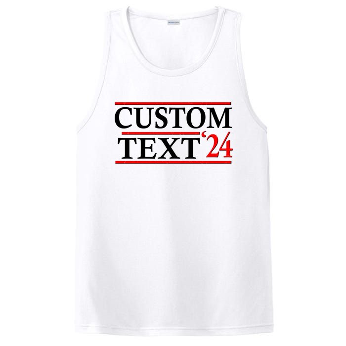 Custom 2024 Political Election Personalize Name PosiCharge Competitor Tank