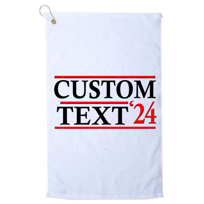 Custom 2024 Political Election Personalize Name Platinum Collection Golf Towel