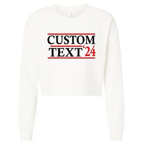 Custom 2024 Political Election Personalize Name Cropped Pullover Crew