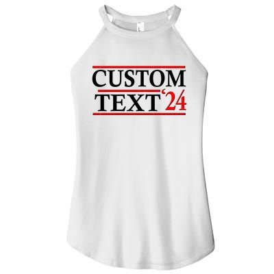 Custom 2024 Political Election Personalize Name Women's Perfect Tri Rocker Tank