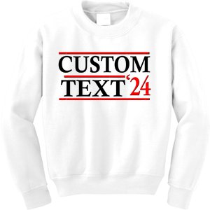 Custom 2024 Political Election Personalize Name Kids Sweatshirt