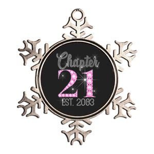 Chapter 21 Est 2003 21st Birthday Gift Metallic Star Ornament