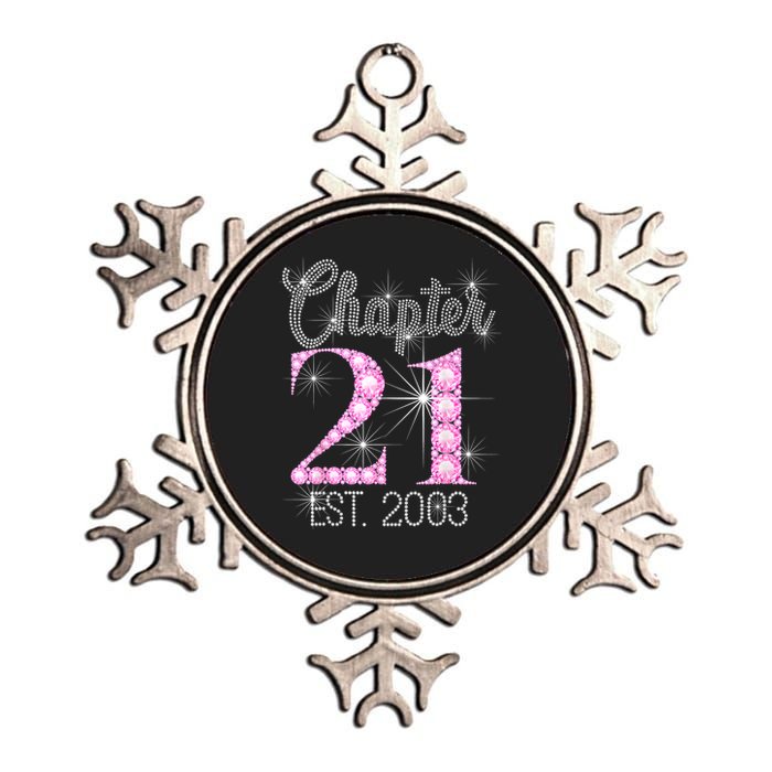 Chapter 21 Est 2003 21st Birthday Gift Metallic Star Ornament