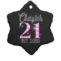 Chapter 21 Est 2003 21st Birthday Gift Ceramic Star Ornament