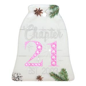 Chapter 21 Est 2003 21st Birthday Gift Ceramic Bell Ornament