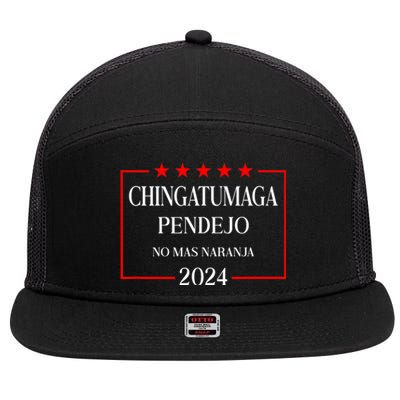 Chingatumaga 2024 Election Antitrump Latino Democrat 7 Panel Mesh Trucker Snapback Hat