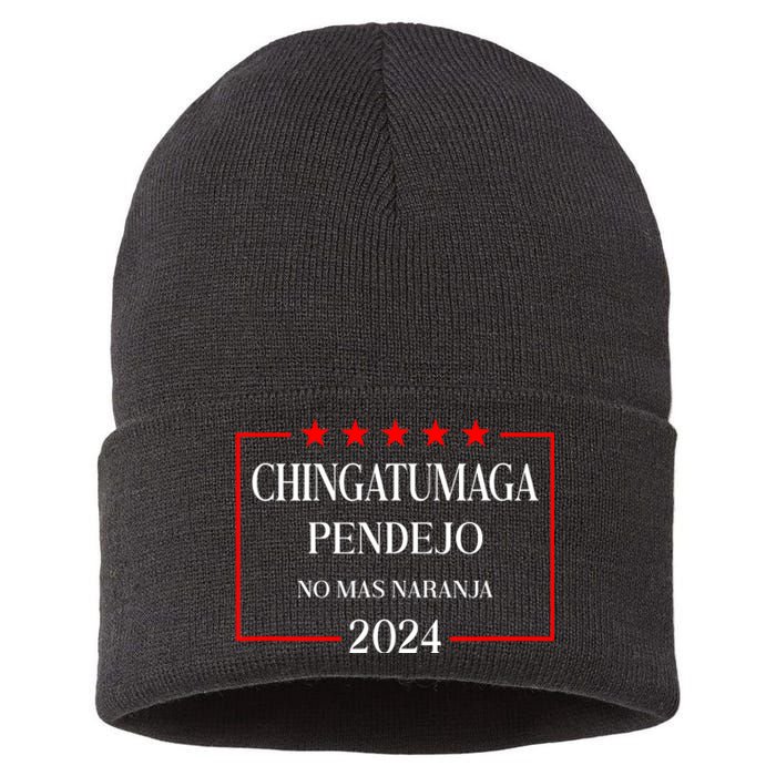 Chingatumaga 2024 Election Antitrump Latino Democrat Sustainable Knit Beanie