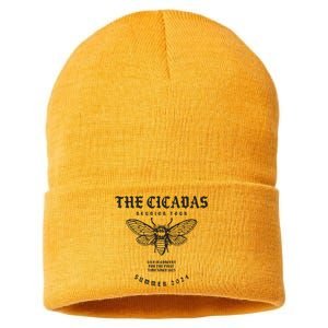 Cicada 2024 Funny Cicada Reunion Sustainable Knit Beanie