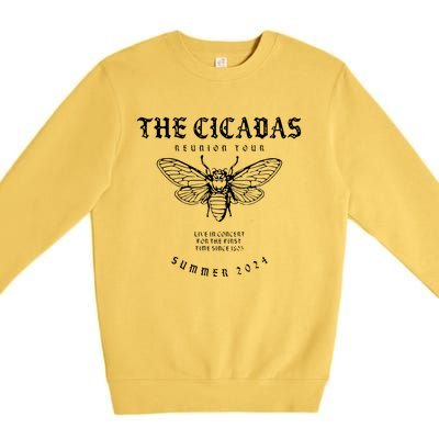 Cicada 2024 Funny Cicada Reunion Premium Crewneck Sweatshirt