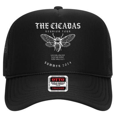 Cicada 2024 Funny Cicada Reunion High Crown Mesh Back Trucker Hat