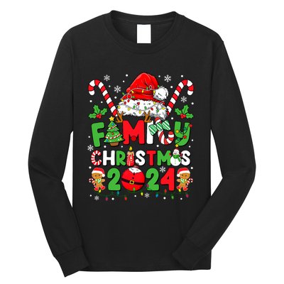 Christmas 2024 Family Matching Outfits Team Santa Elf Squad Long Sleeve Shirt