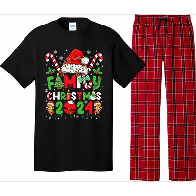 Christmas 2024 Family Matching Outfits Team Santa Elf Squad Pajama Set