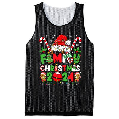 Christmas 2024 Family Matching Outfits Team Santa Elf Squad Mesh Reversible Basketball Jersey Tank