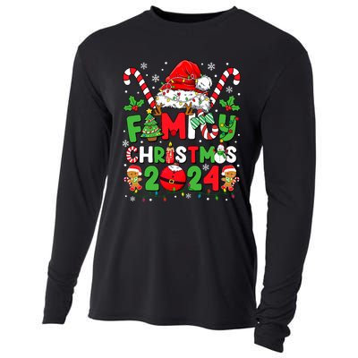 Christmas 2024 Family Matching Outfits Team Santa Elf Squad Cooling Performance Long Sleeve Crew