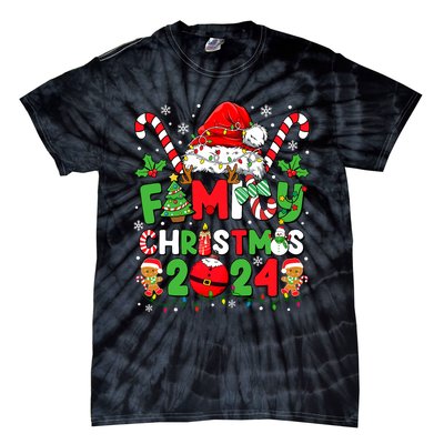 Christmas 2024 Family Matching Outfits Team Santa Elf Squad Tie-Dye T-Shirt