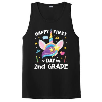 Cute 2Nd Grade Unicorn Happy First Day Of School Gift PosiCharge Competitor Tank