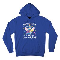 Cute 2Nd Grade Unicorn Happy First Day Of School Gift Hoodie