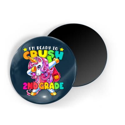 Crush 2nd Grade Dabbing Unicorn Back To School Girl Gift Magnet