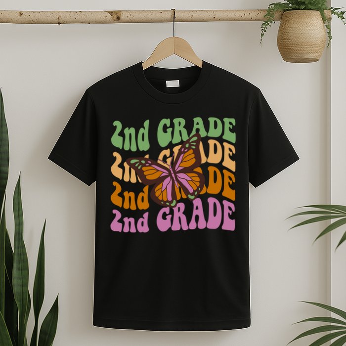 Cute 2nd Grade Butterfly T-Shirt