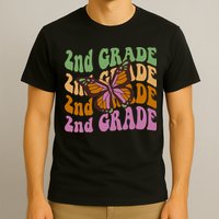 Cute 2nd Grade Butterfly T-Shirt