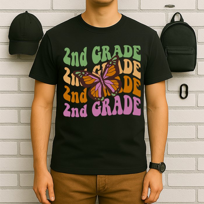 Cute 2nd Grade Butterfly T-Shirt