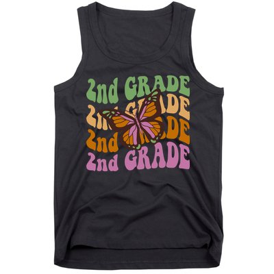 Cute 2nd Grade Butterfly Tank Top