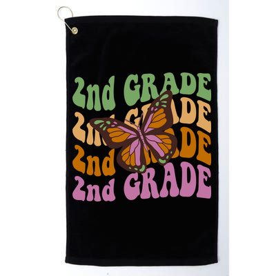 Cute 2nd Grade Butterfly Golf Towel