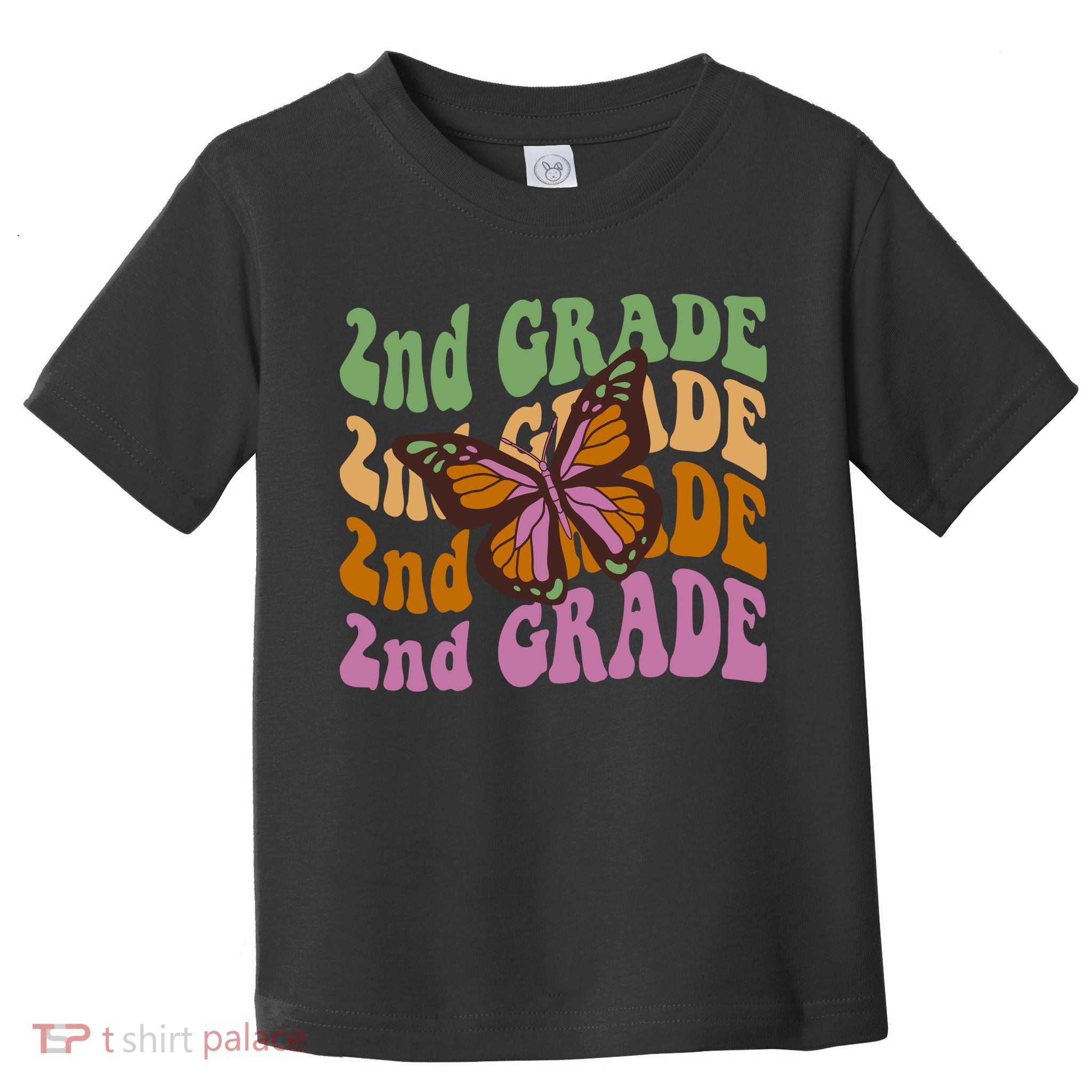 Cute 2nd Grade Butterfly Toddler T-Shirt
