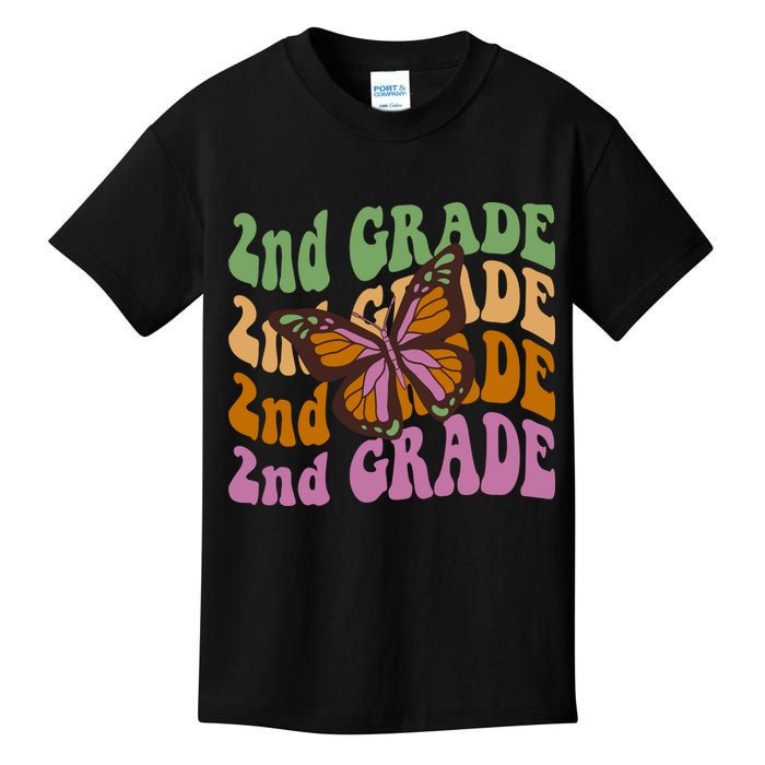 Cute 2nd Grade Butterfly Kids T-Shirt