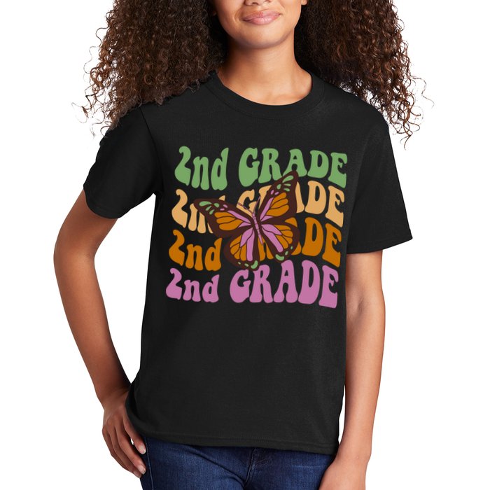 Cute 2nd Grade Butterfly Kids T-Shirt