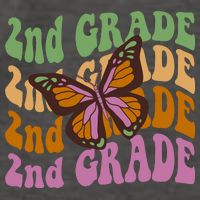 Cute 2nd Grade Butterfly Vector Backpack
