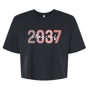 Class 2037 Graduation Bella+Canvas Jersey Crop Tee