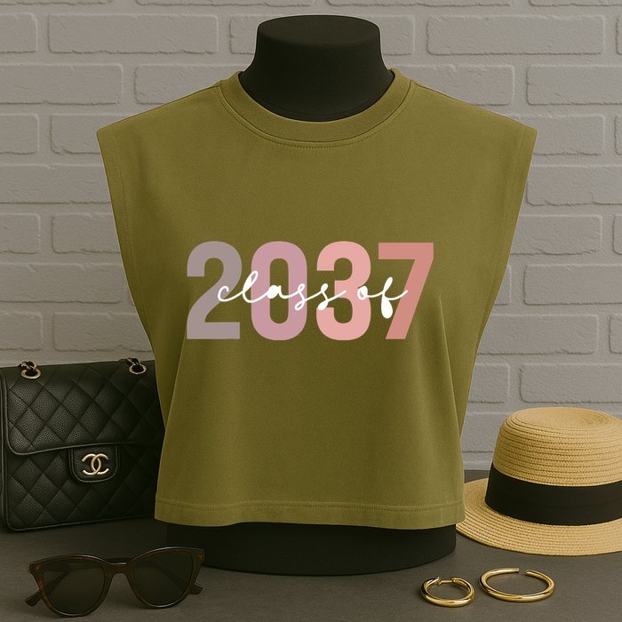 Class 2037 Graduation Garment-Dyed Women's Muscle Tee