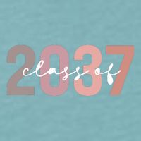 Class 2037 Graduation Sueded Cloud Jersey T-Shirt