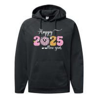 Celebration 2025 Happy New Year 2025 Party Family Matching Performance Fleece Hoodie