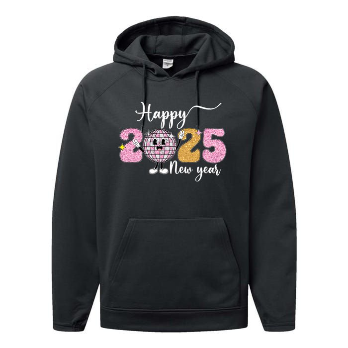 Celebration 2025 Happy New Year 2025 Party Family Matching Performance Fleece Hoodie